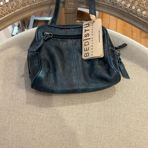 Bed|Stu Betta Black Delux Limited Edition Color Leather Crossbody Bag